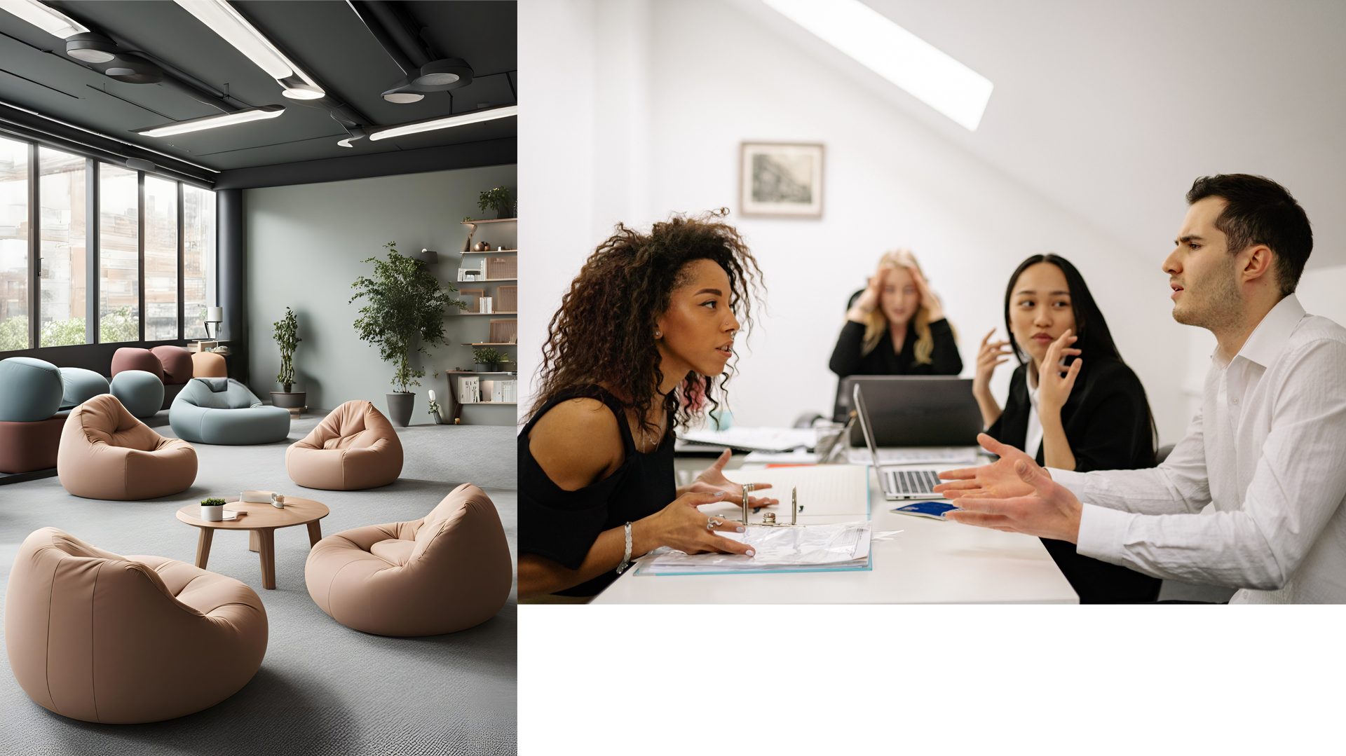 Équipe diversifiée en réunion stratégique